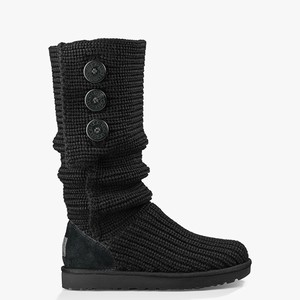 Ugg Classic Cardy Women Classic Boots Black (3708ETDGQ)